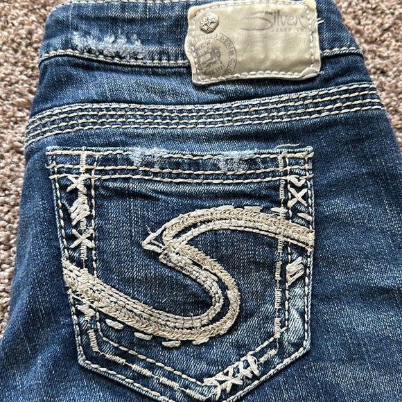 Tuesday Low Capri Silver Jeans - Picture 3 of 4